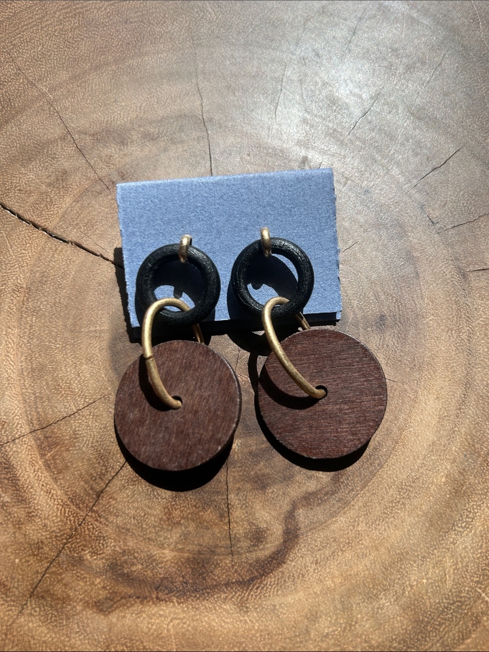 Wooden earrings